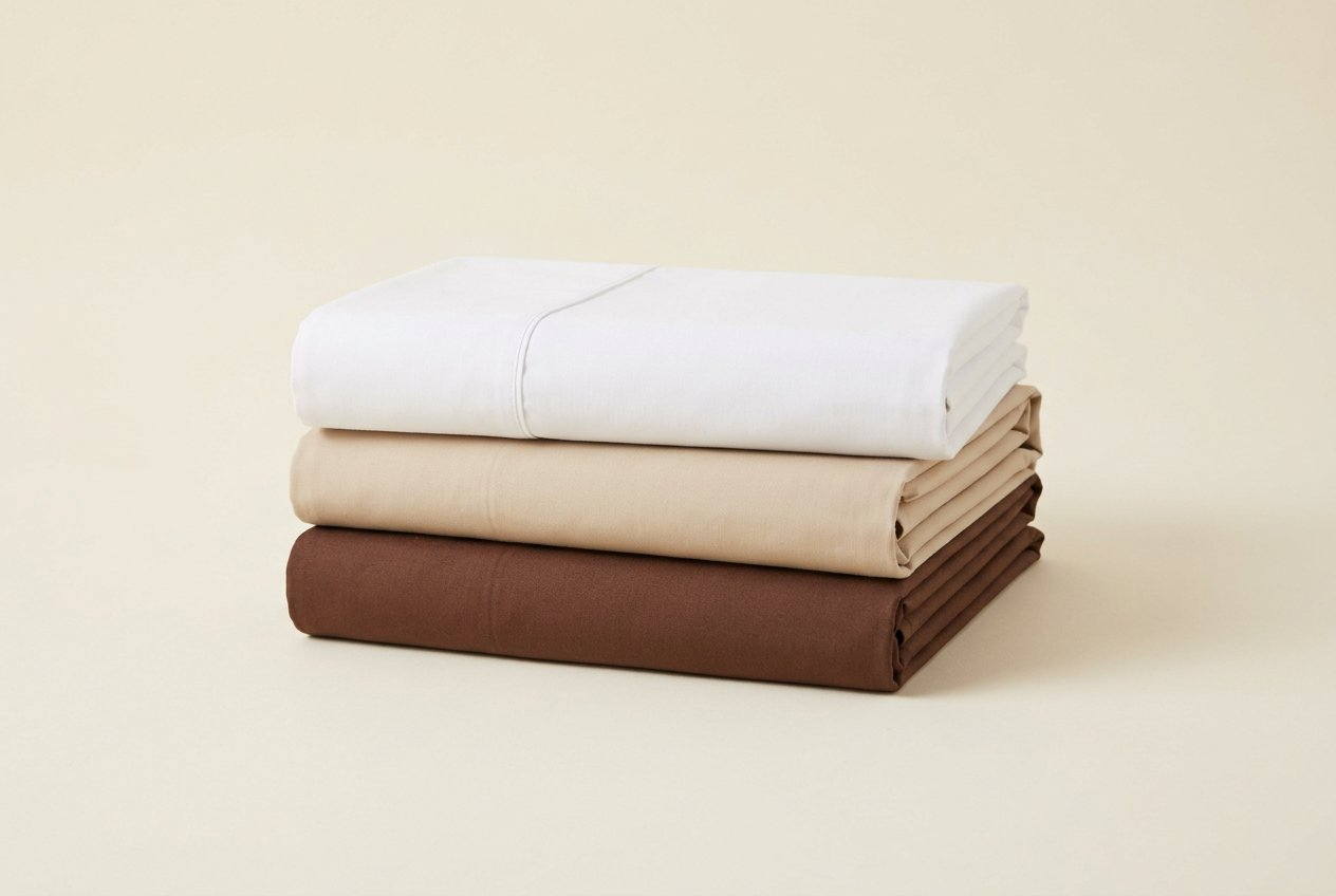 Folded bed sheets and linens