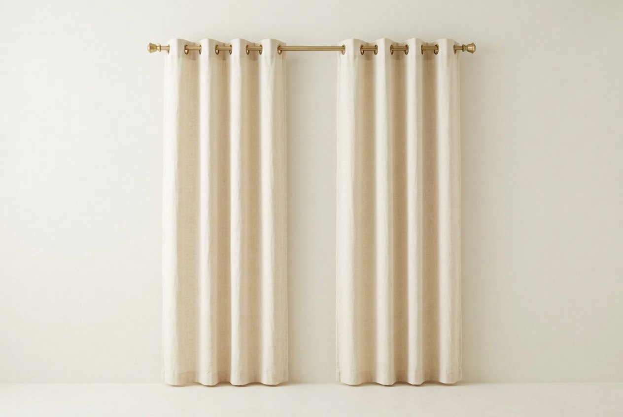 Eyelet and blackout curtains