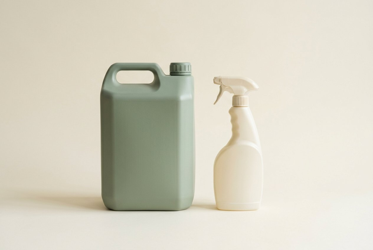 Housekeeping chemicals bottle